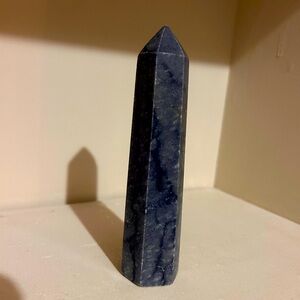 Blue adventurine crystal point